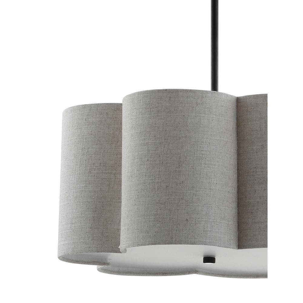 Heather 20" Oil-Rubbed Bronze Adjustable LED Drum Pendant