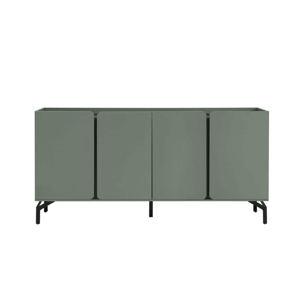 Chandra Sage Green Composite 60 in. Buffet Sideboard With Adjustable Shelves -  Furniture of America, IDI-233226