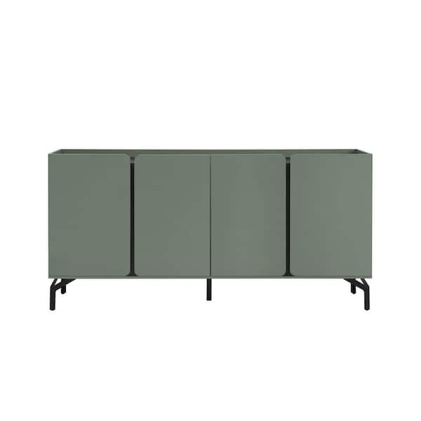 Furniture of America Chandra Sage Green Composite 60 in. Buffet Sideboard With Adjustable Shelves