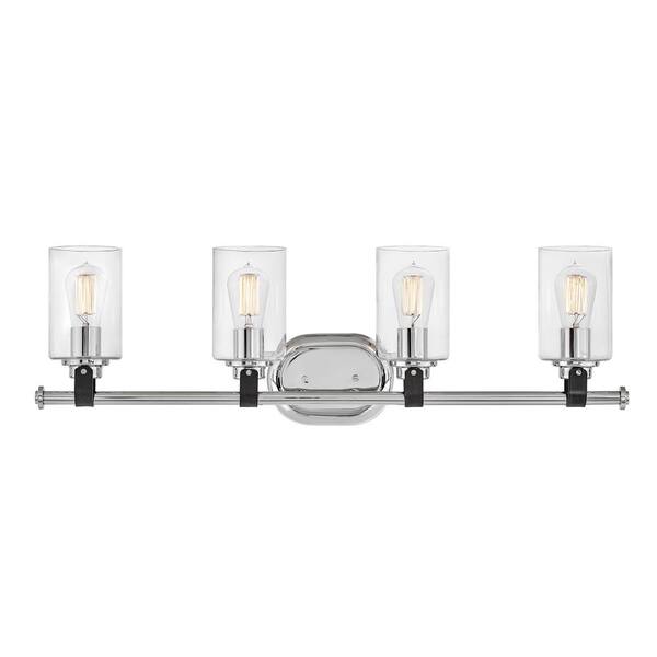 HINKLEY - Halstead 32.0 in. 4-Light Chrome Vanity Light