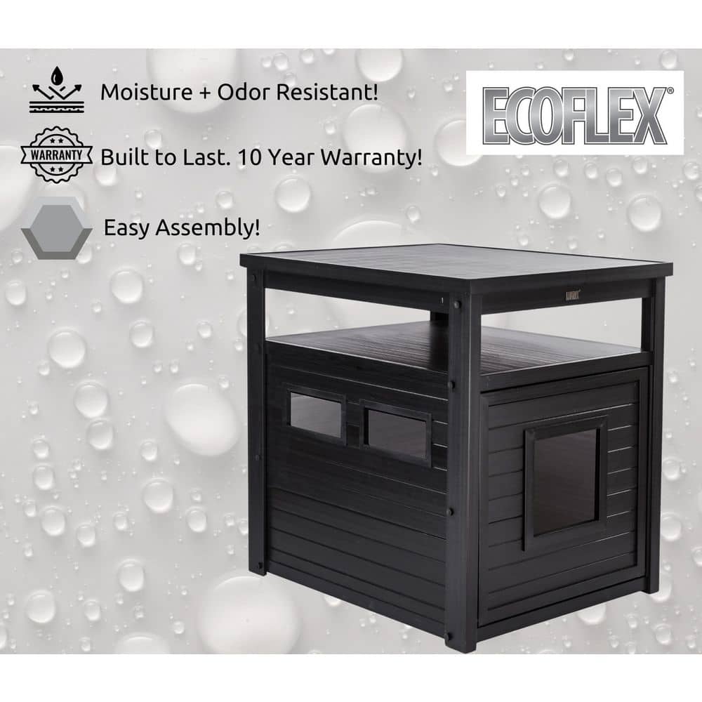 Espresso ECOFLEX Jumbo Litter Box Enclosure End Table
