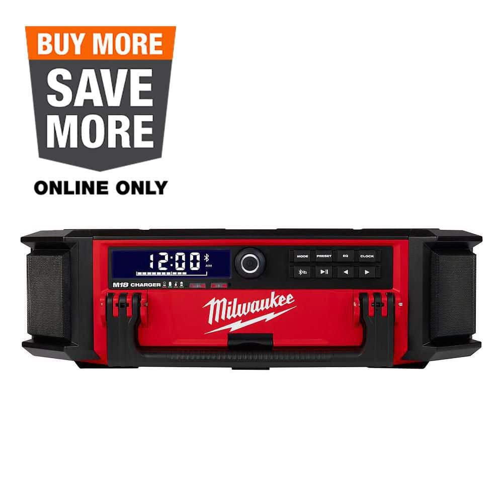 Milwaukee M18 Lithium-Ion Cordless PACKOUT Radio/Speaker with Built-In Charger 2950-20