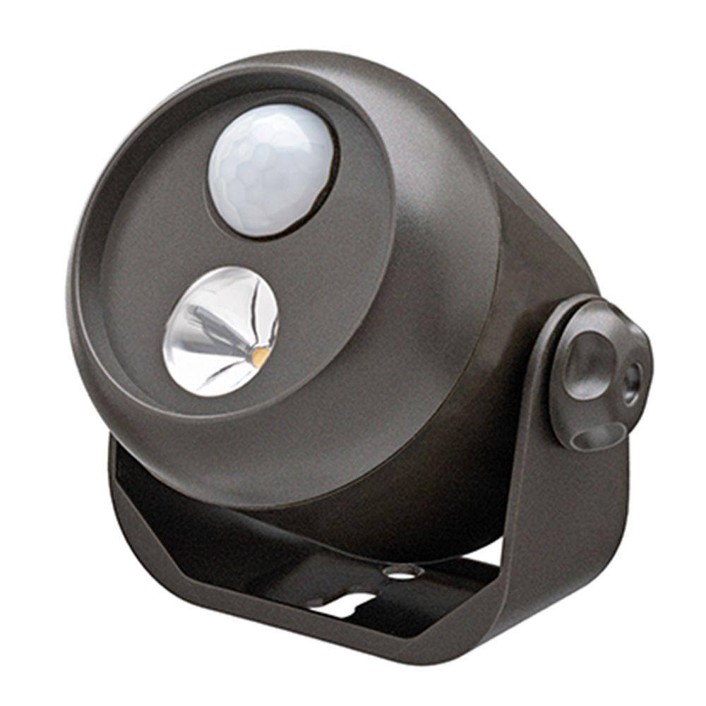 Compact Neutral White LED Security Spotlight with Motion Sensor