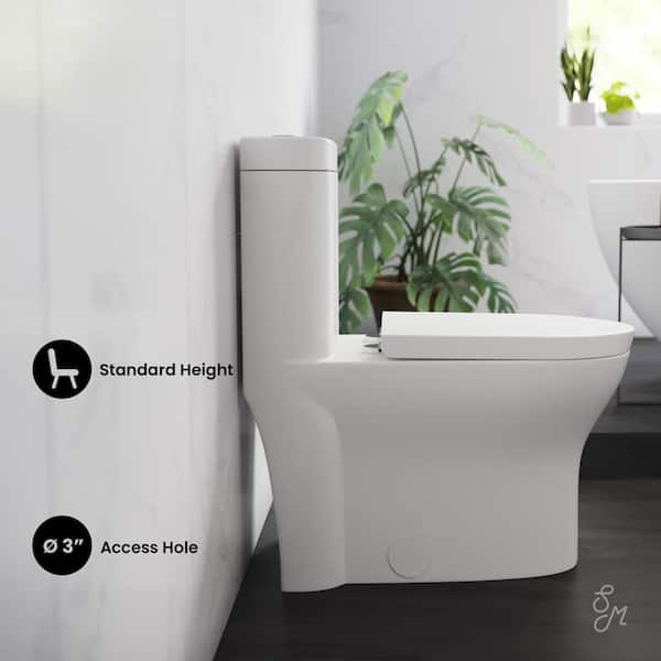 Swiss Madison Monaco 1-Piece 0.8/1.28 GPF Dual Flush Elongated