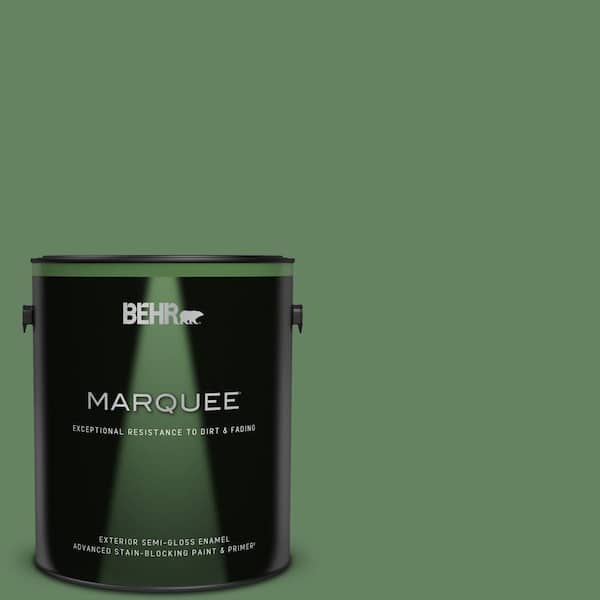BEHR MARQUEE 1 gal. #S400-6 Tuscan Herbs Semi-Gloss Enamel Exterior Paint & Primer