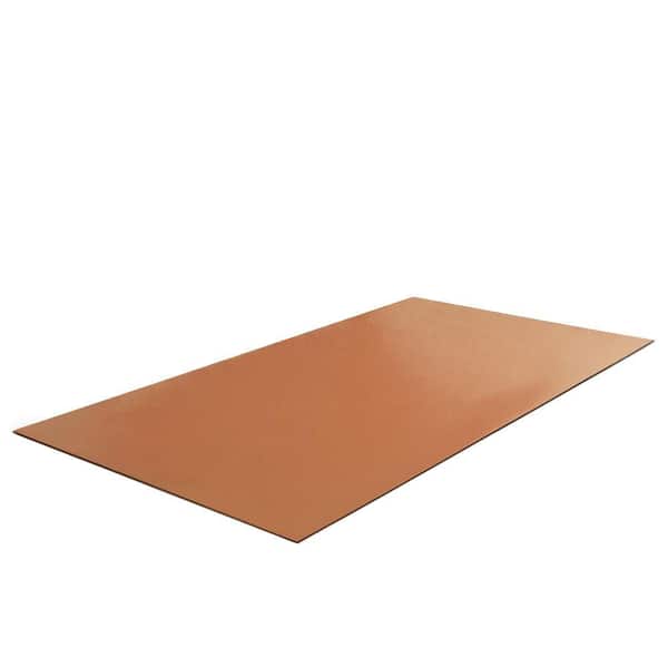 Rubber-Cal TFS-124 Light Brown 48 in. W x 90 in. L 0.2 in. Thick