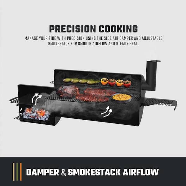 OKLAHOMA JOE'S Laredo Series 1100 Charcoal Barrel Grill 26302352