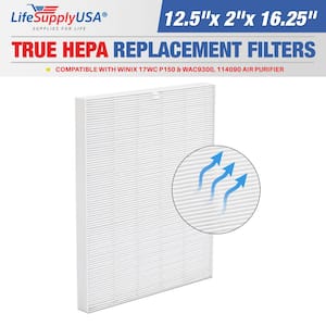 True HEPA Filter Replacement Compatible with Winix 17WC P150 And WAC9300, 114090 Air Purifier