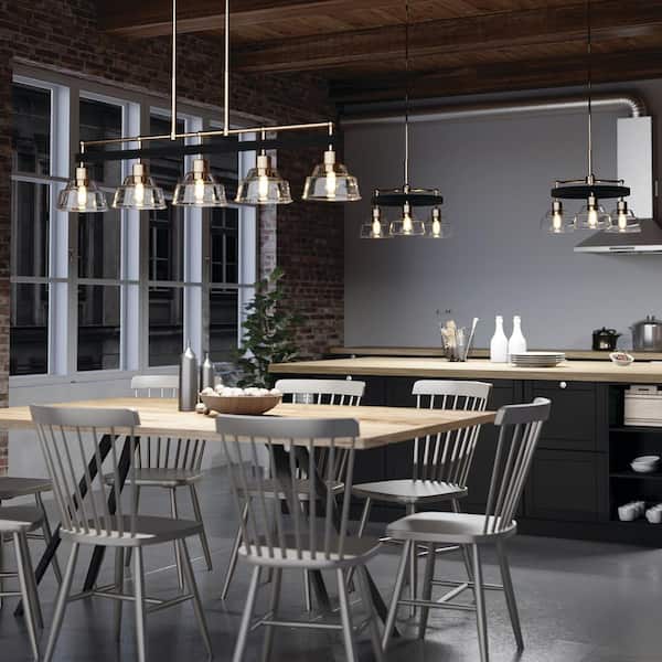 Kichler Eastmont 5-Light Polished Nickel Industrial Chandelier