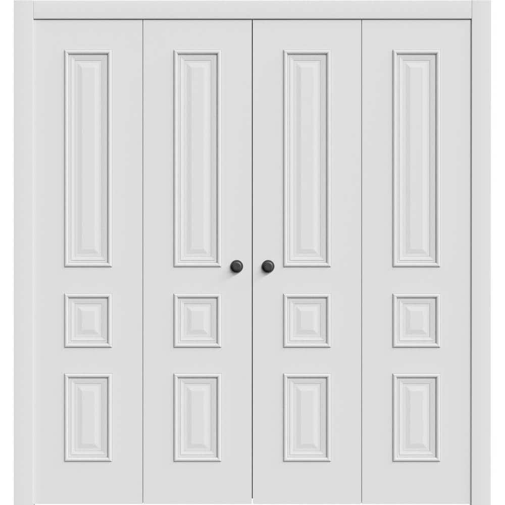 Sartodoors 7833 96 in. x 84 in. Sold Core White Enamel Color Wood