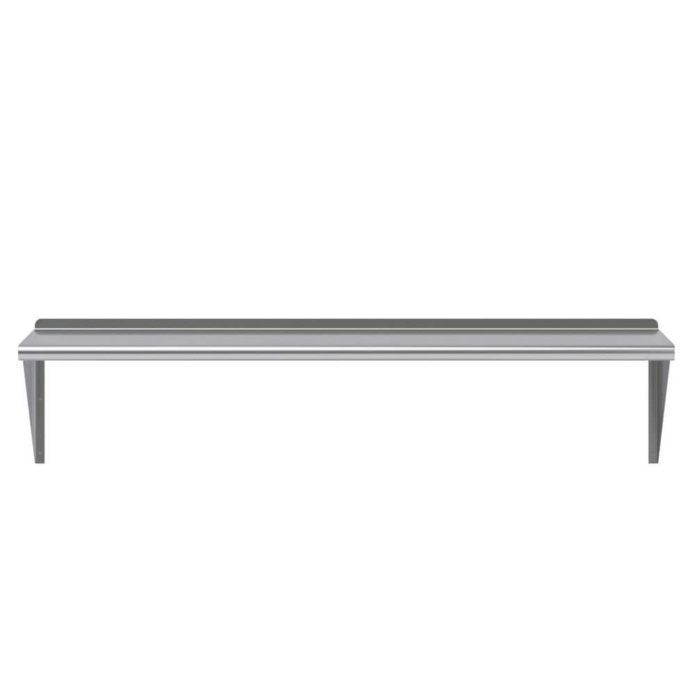 60" Stainless Steel Wall Shelf with Brackets