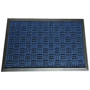 Wellington Carpet Doormat Blue 36 in. x 60 in. Rubber Carpet Mat
