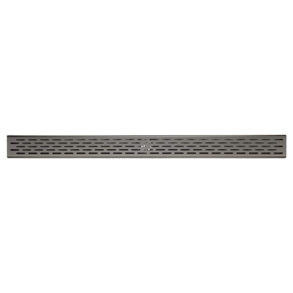 36" Stainless Steel Linear Shower Drain with Groove Holes
