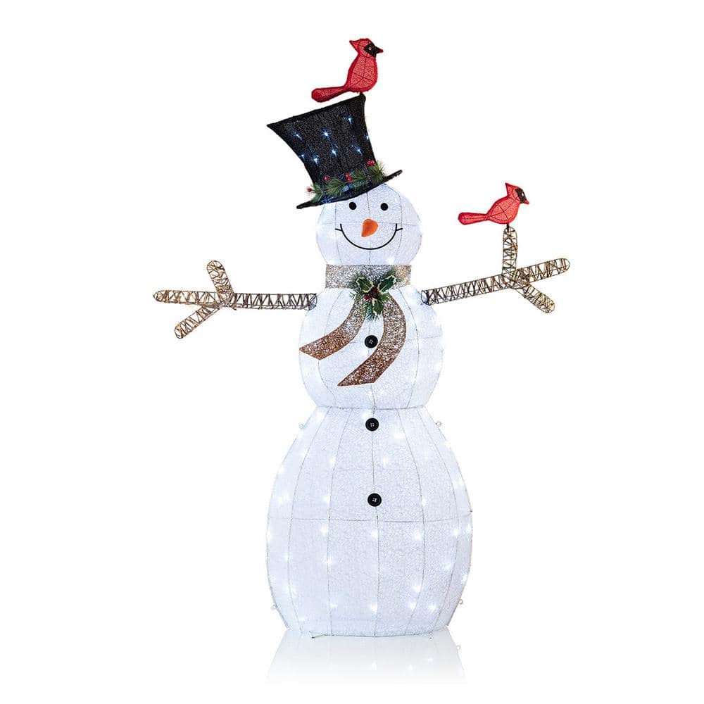 Holiday Time 2PK Round Plastic PP Red Treat Container, Snowman