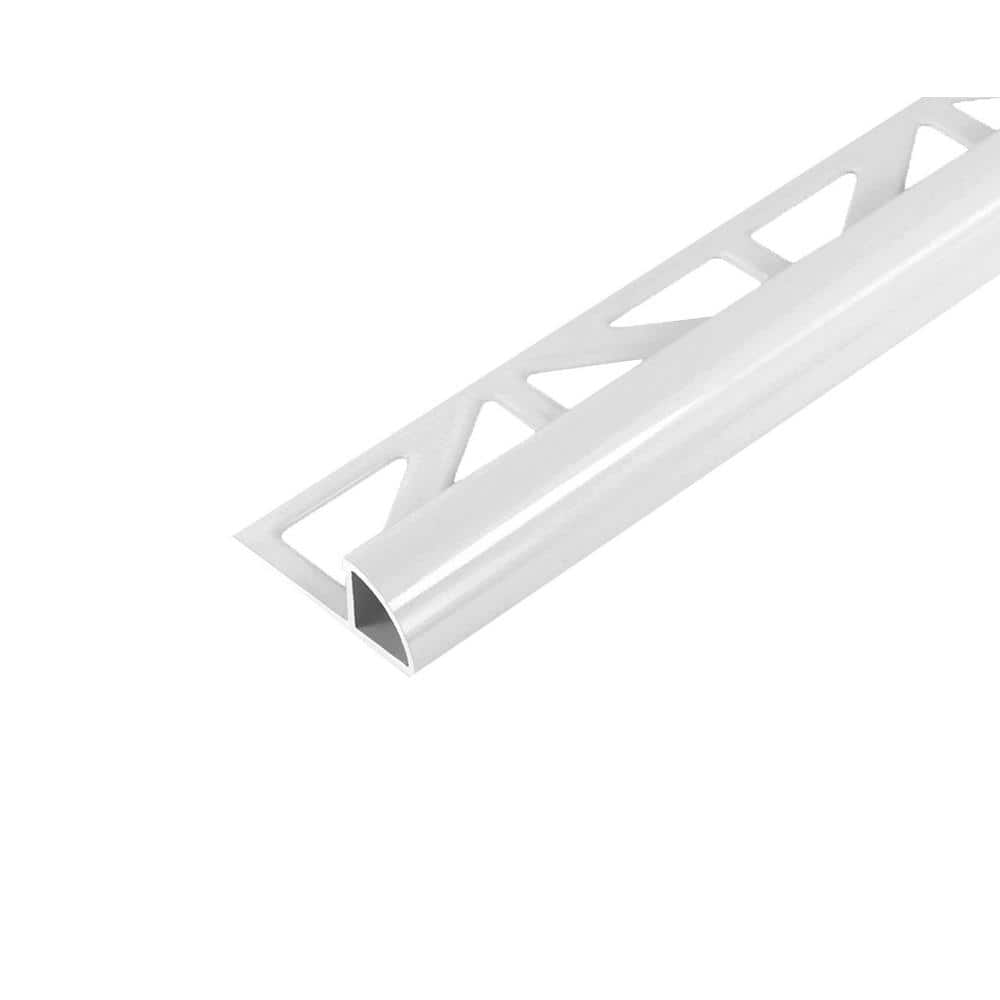 DURONDELL 0.375 in. D x 98.5 in. W x 98.4 in. L Round Edge Aluminum Pwdr Ctd White Molding and Transition Trim price history on PriceWatchPro