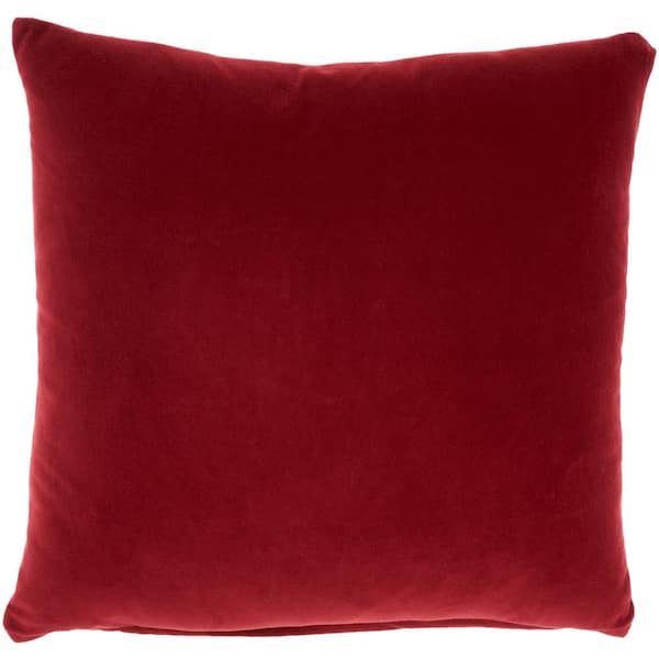 Mina Victory Lifestyles Red 20 in. x 20 in. Throw Pillow