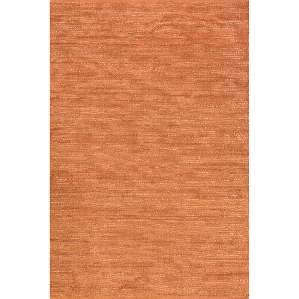 nuLOOM Elfriede Farmhouse Jute Blend Orange 8 ft. x 10 ft. Area Rug