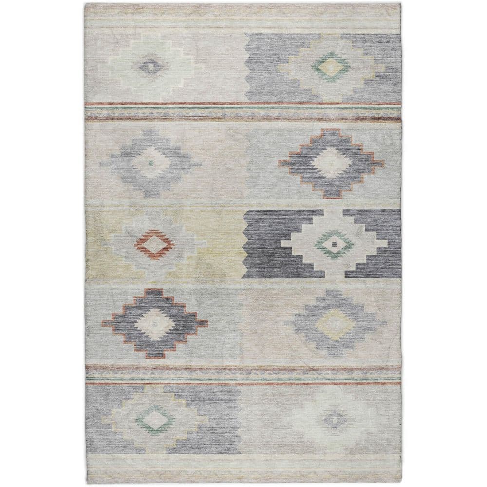 Dream Shag Premium Machine Washable Abstract ADS176 Gray 8 ft. x 10 ft. Area Rug price history on PriceWatchPro