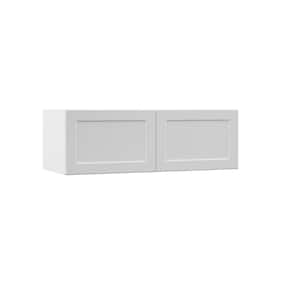 Designer Series Melvern Assembled 36x12x15 in. Deep Wall Bridge Kitchen Cabinet in White