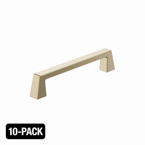 10-Pack Halston 5-1/16 in. (128mm) Center-to-Center Classic Brushed Gold Arch Cabinet Drawer Pulls