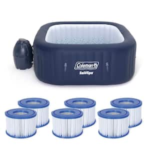 SaluSpa 4-Person Inflatable Hot Tub with 90352E Type VI Cartridges (3-Pack)