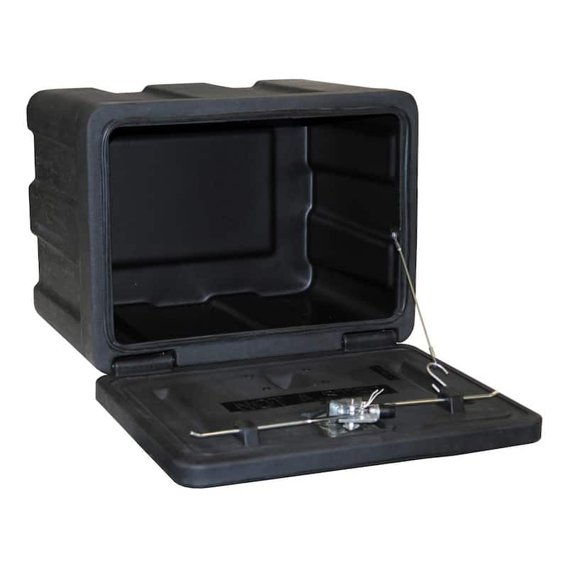 18 in. x 18 in. x 24 in. Matte Black Plastic Underbody Truck Tool Box