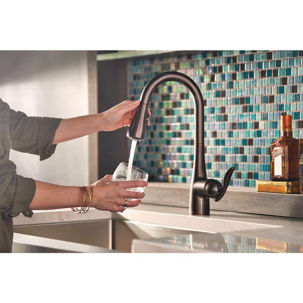 Oil Rubbed Bronze Pull-Out Spray Kitchen Faucet