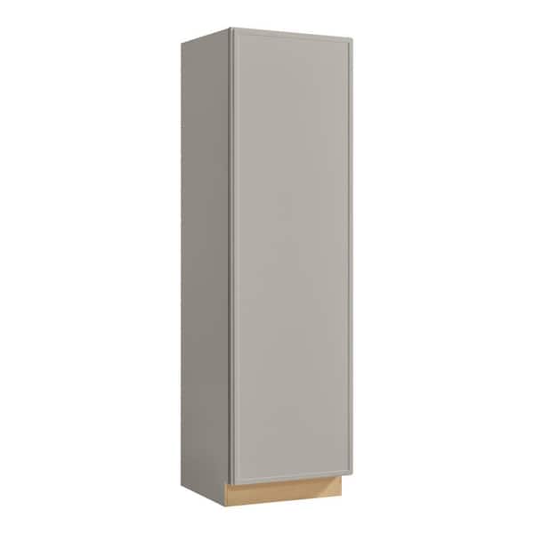 Leyton 24 in. W x 24 in. D x 84 in. H Ready to Assemble Plywood Slim Shaker Utility Pantry Cabinet in Dove Gray