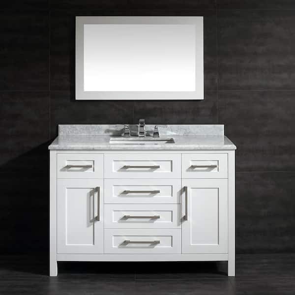 White With Marble Vanity Top In, Home Depot Double Vanity Top 6000