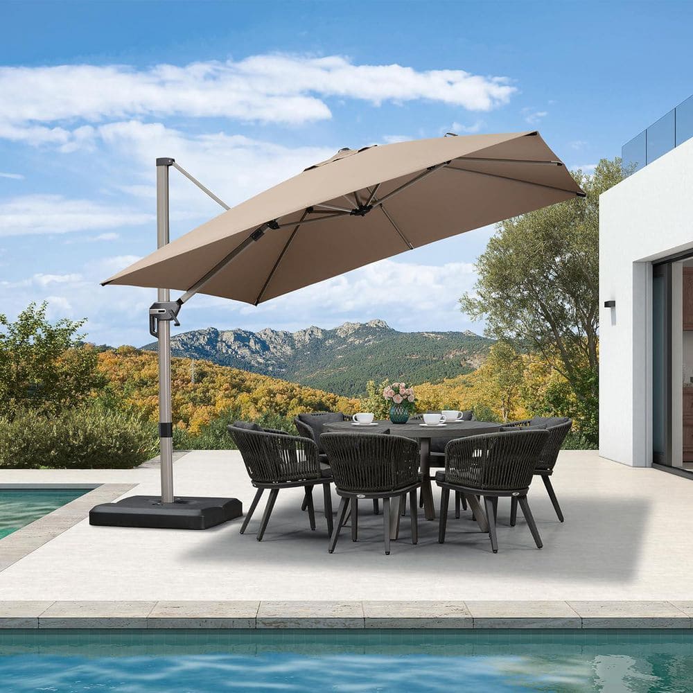 frontgate patio umbrella cover for 7.5ft to 11.5ft Outdoor Cantilever Umbrella PURPLE LEAF Solar Powered Choose from more than Size:38 Duty Belt