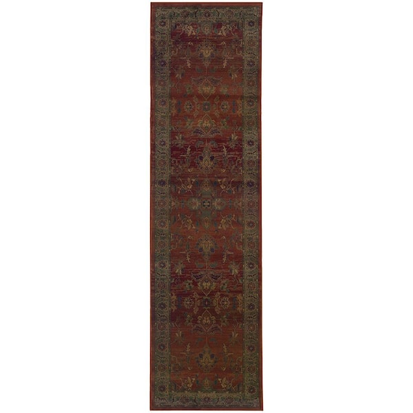 Home Decorators Collection Enchantment Brick 3 ft. x 9 ft. Runner Rug