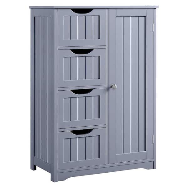 Unbranded 22 in. W x 12 in. D x 32.5 in. H Bathroom Gray Linen Cabinet