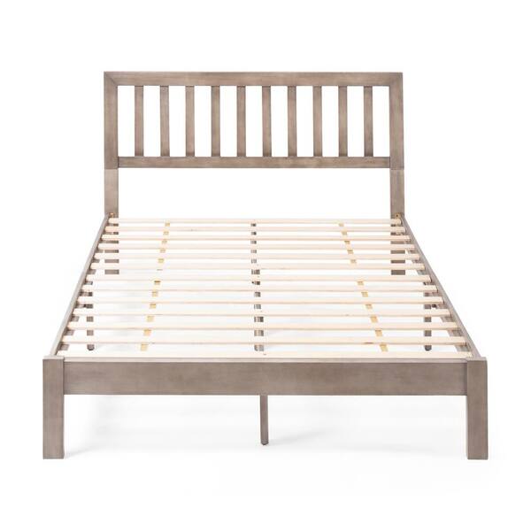 Noble House Grey Wood Queen Bed Frame 71058 The Home Depot