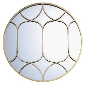 Gemma 31.5 in. H x 31.5 in. W Round Framed Decorative Mirror