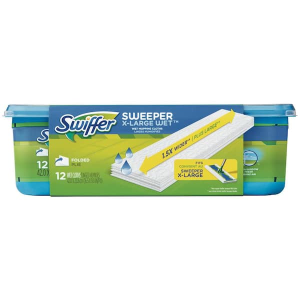 Swiffer Sweeper XL Wet Mopping Cloth Refills with Open Window Scent  (12-Count) 003700074471 - The Home Depot