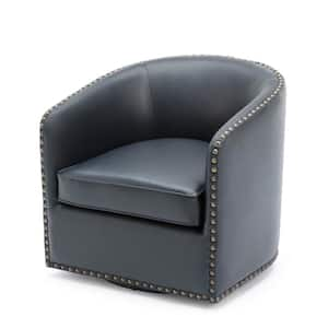 Tyler Swivel Midnight Blue Armchair