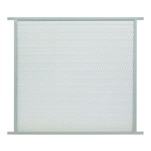 Unique Home Designs 36 in. x 30 in. Grey Steel Pet Grille