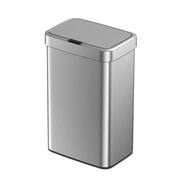 13 Gal Stainless Steel Motion Sensor Indoor Trash Can with Lid