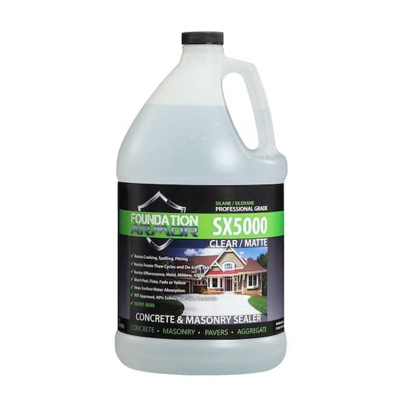 Foundation Armor 1 gal. Penetrating Solvent Based Silane Siloxane Concrete Sealer and Masonry Water Repellent