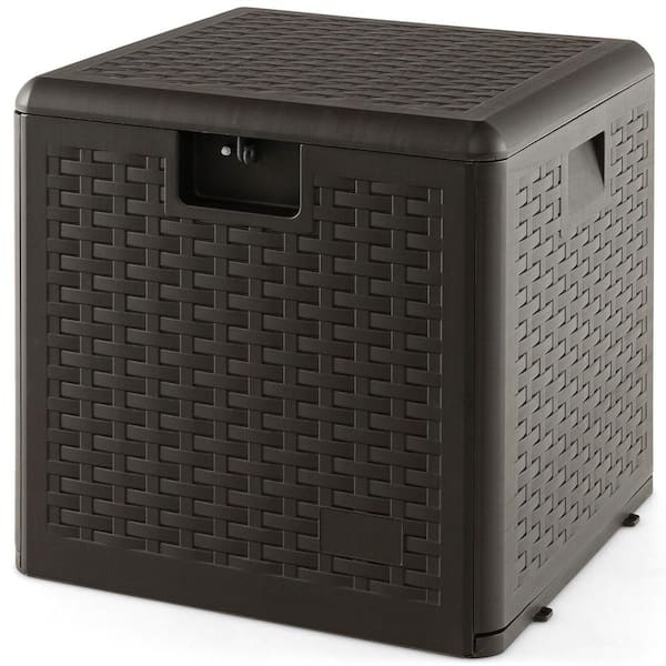 Outdoor 31 Gal. HDPE Storage Deck Box with Lockable Lid