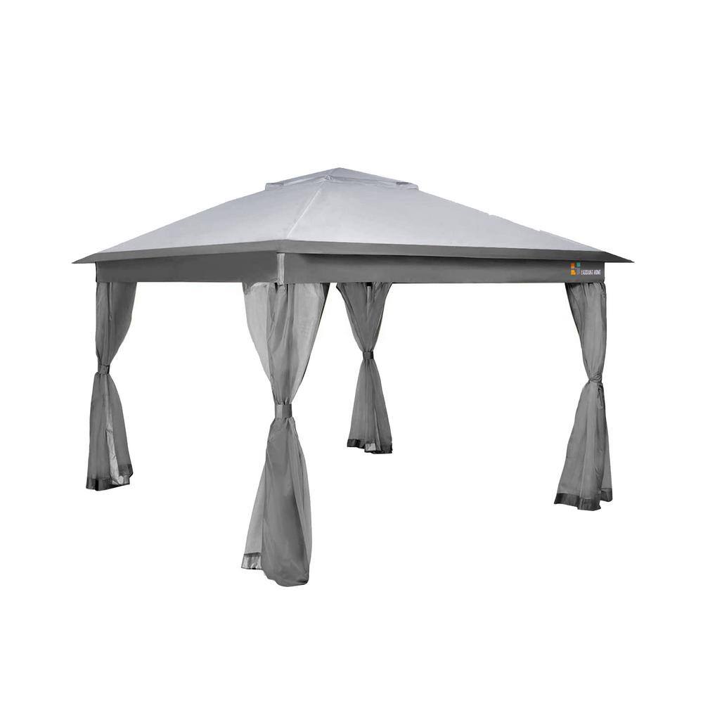 11 ft. x 11 ft. Pop Up Gazebo with Mosquito Netting and Carry Bag