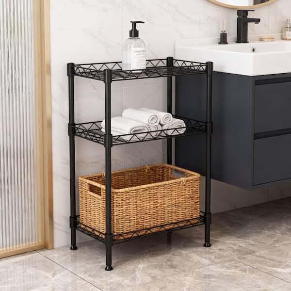 Siavonce 3-Tier Metal Wire Shelving Unit Adjustable Pantry