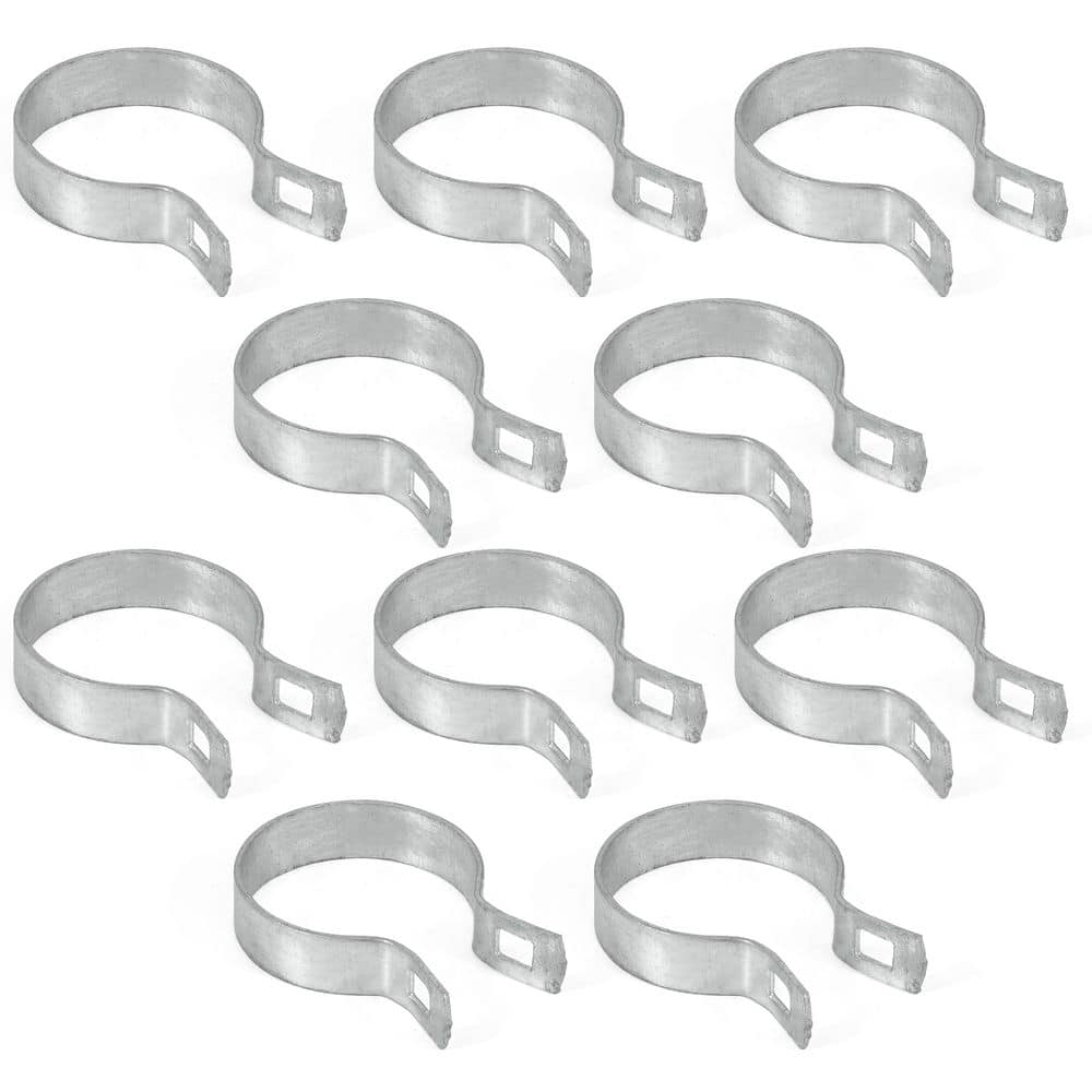 2-3/8 in. Chain Link Fence Silver Galvanized Steel Brace Band with Bolt and Nut (Pack of 10) price history on PriceWatchPro