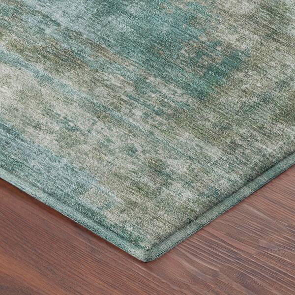 Mayfield Premium Machine Washable Abstract AMF2300 Sage 10 ft. x 14 ft. Area Rug
