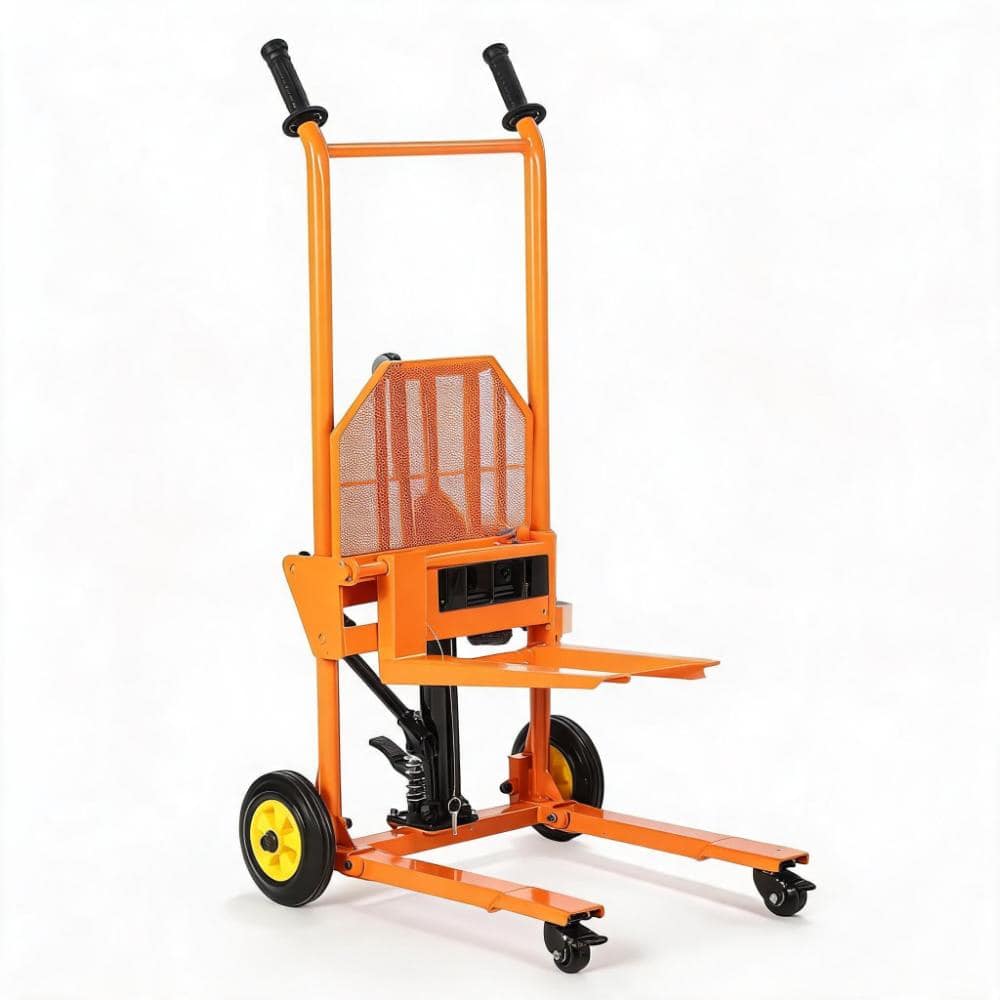 "440 lbs 36"" Max Lift Height Hydraulic Material Lift Winch Stacker Truck Dolly with Platform" price history on PriceWatchPro