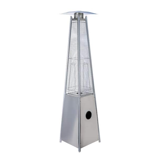 TIRAMISUBEST 40000 BTU Commercial/Residential Stainless Steel Electronic Ignition Pyramid Flame Propane Patio Heater