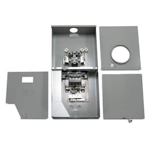 150 Amp 4-Space 8 Circuit Outdoor Combination Main Breaker/Ringless Meter Socket Load Center