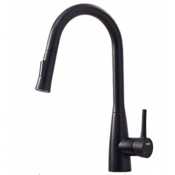 Unbranded Single Handle Deck Mounted Standard Kitchen Faucet with Deckplate Included in Stainless Steel