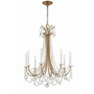 Karrington 8-Light Aged Brass Chandelier