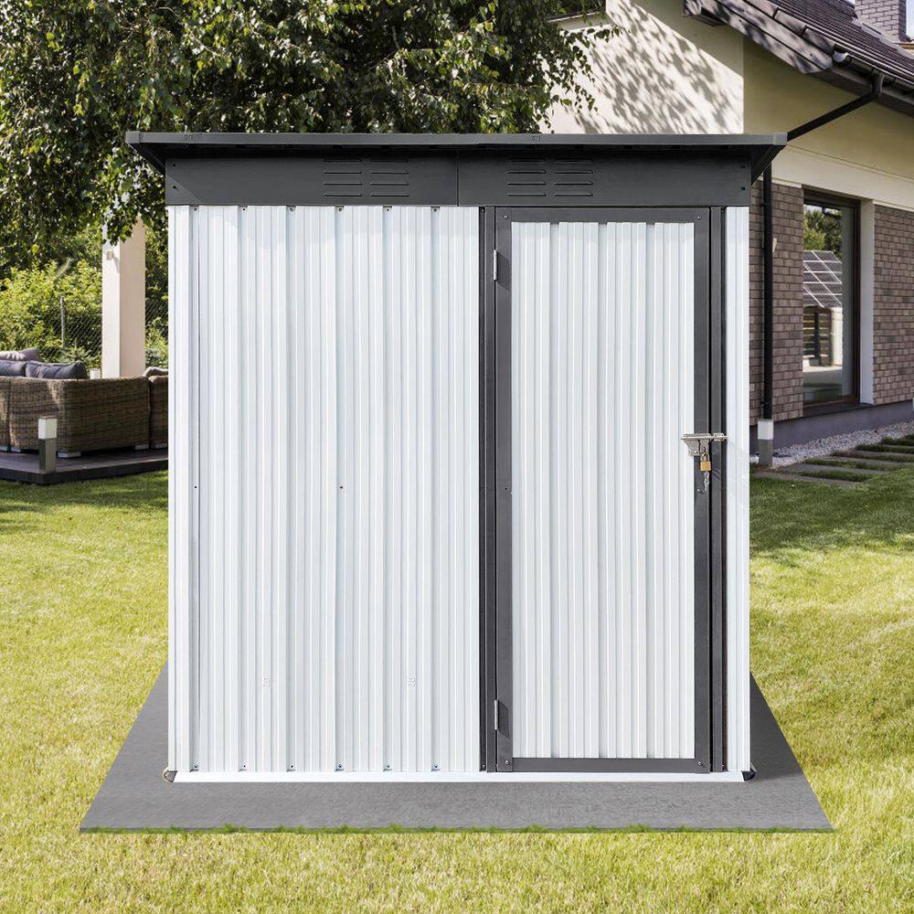 5 ft. W x 3 ft. D Electro-Galvanized Metal Sheds and Outdoor Storage Shed, 